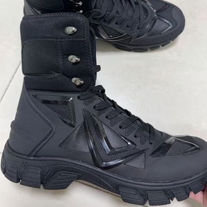Bottes tactiques respirantes en maille noire et kaki pour hommes DSF54 LOKWT, nouveau design, toutes saisons, durables, pour la randonnée en plein air, chaussures pour hommes - Product Image 1