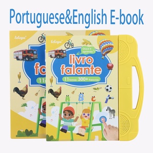 Portuguese &amp; English Talking Learning <strong>Book</strong> for Kids Interactive Audio Sound <strong>Books</strong> Toddler <strong>Educational</strong> Toy - Product Image 2