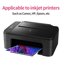 Papel fotográfico de inyección de tinta de calidad de tamaño A4 de alto brillo 115g-260g para impresoras para imprimir fotos