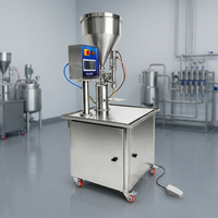 Machine de remplissage de produits alimentaires semi-automatique à piston numérique en acier inoxydable, à économie d'énergie