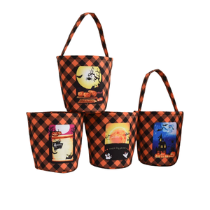 Cesta de Halloween para Niños, Decoraciones Coloridas para Cubos de Halloween - Product Image 2