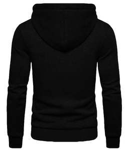 Warm <b>Black</b> <b>Zip</b> <b>Hoodie</b> for <b>Men</b> Women Comfortable Outdoor Wear - Product Image 2