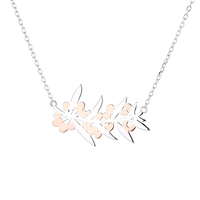 Dames Amour Sourire Lettre Collier 925 Argent
