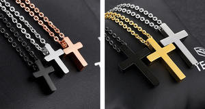 Custom Uomini della Collana Dei Monili del Commercio All'ingrosso di Gioielli In Acciaio Inox Ciondolo Croce <span class=keywords><strong>Preghiera</strong></span> Inciso Christian - Product Image 3