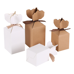 Factory Directly Sell Cute Candy Packaging Kraft Paper Wedding Gift Box