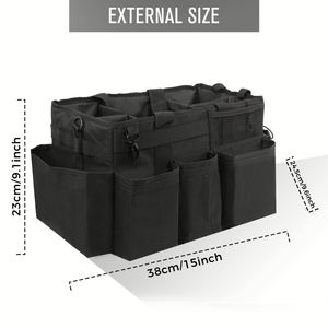 Organisateur de rangement pour produits de nettoyage avec poignée, grand sac de rangement pour les fournitures de nettoyage de la maison et de la salle de bain - Product Image 5