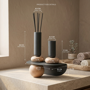 Quemador de Incienso Moderno de Metal y Madera, Porta Incienso Decorativo de Mesa para el Hogar, Oficina, Sala de Estar, Decoración Árabe - Product Image 2
