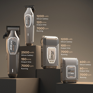 Máy Cắt Tóc Không Dây Chuyên Nghiệp, Máy Cạo Râu, Máy Cắt Tóc Sạc Được, Bộ Dụng Cụ Cắt Tóc, Máy Cạo Râu Lưỡi Dao Cho Sử Dụng Tại Nhà Và Khách Sạn - Product Image 2