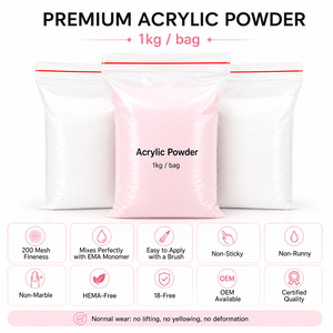 Polvo Acrílico Profesional <span class=keywords><strong>para</strong></span> <span class=keywords><strong>Uñas</strong></span> con Logotipo Personalizado OEM, <span class=keywords><strong>Set</strong></span> <span class=keywords><strong>de</strong></span> Polvo Acrílico 3 en 1 Rosa 1KG - Product Image 3