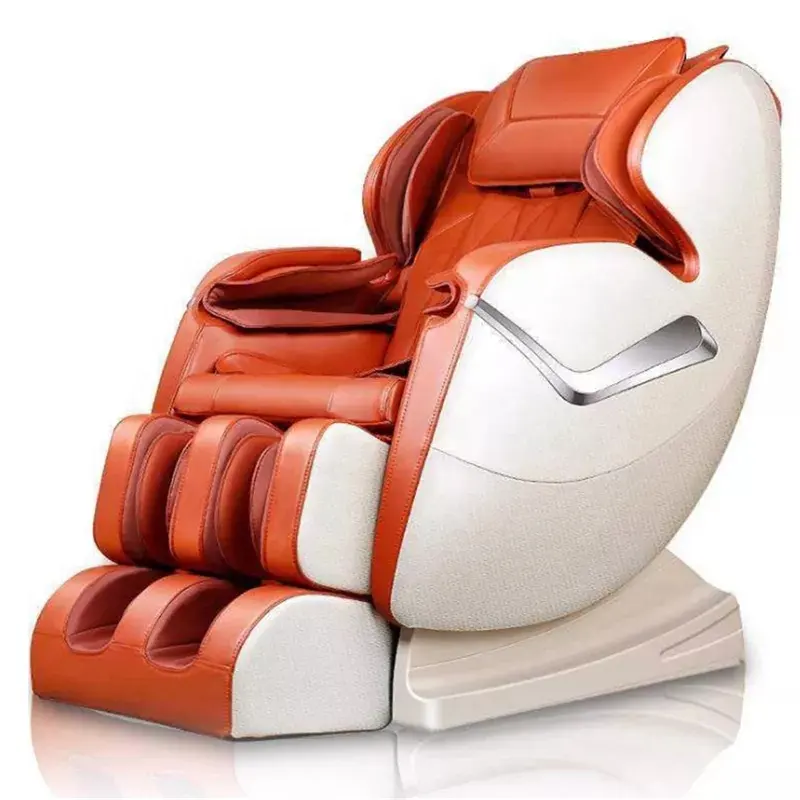 Multifunktions-Airbag-Massage-Liege Luxus-Fuß rollen massage stuhl ohne Schwerkraft mit Wärme Echt leder körper Relax CN;GUA