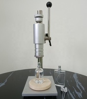 Machine semi-automatique de sertissage de bouteilles de parfum, capsulage manuel pour bouteilles en verre, emballage de boissons, utilisation facile, plastique, papier