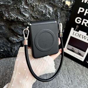 Funda Magnética para Teléfono con Función de Cordón, Piel Vegana, Carcasa Rígida de PC para Samsung Galaxy <span class=keywords><strong>Z</strong></span> Flip 7 6 5 /<span class=keywords><strong>Motorola</strong></span> <span class=keywords><strong>Razr</strong></span> 60 - Product Image 6