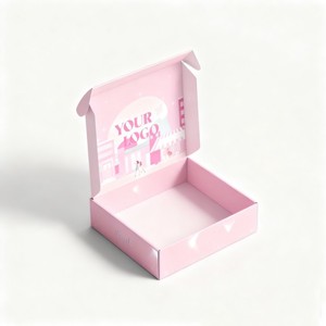 Màu hồng tinh tế mô hình dễ thương có thể tái chế phân hủy sinh học hộp giấy quần áo áo váy quần bao bì hộp - Product Image 4