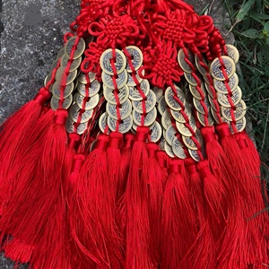 Ciondolo con Monete dei Cinque Imperatori, Pendente con Monete Antiche, Ornamento da Appendere per Casa, Porta, Finestra, Auto, Negozio, Regalo Aziendale - Product Image 1