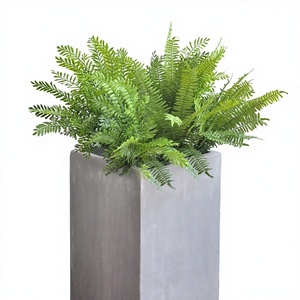 ต้นไม้ประดิษฐ์ตกแต่งภูมิทัศน์ ทนทานต่อรังสียูวี เป็นมิตรกับสิ่งแวดล้อม ต้นเฟิร์นพลาสติกในกระถาง ต้นไม้จำลอง ไมโครแลนด์สเคป กระถางปลูกดอกไม้ - Product Image 1