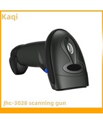 Escáner de Código de Barras con Cable KAQI JHC-3208 para Códigos Unidimensionales y Bidimensionales, Color Negro, en Stock