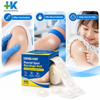 Pansements ronds adhésifs OEM pour soins des plaies pour enfants, cliniques, hôpitaux, maison, voyage, premiers secours