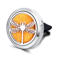 Clip désodorisant de voiture en acier inoxydable, clip pour grille d'aération, clip diffuseur de parfum pour voiture, diffuseur de parfum en forme d'arbre