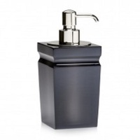 Ensemble de distributeurs de savon carrés en polyrésine pour salle de bain d'hôtel de luxe