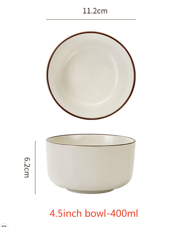 Tazón blanco de 4,5 pulgadas