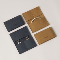 Pochette à bijoux en microfibre avec logo personnalisé, sac organisateur multifonctionnel pour bagues, boucles d'oreilles, colliers, bracelets, emballage de voyage