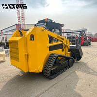 Minipala cingolata LTMG 25HP Diesel con motore Kubota EPA, compatta con trinciatrice forestale per paesaggistica