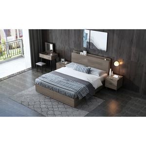 Juego de Muebles de Dormitorio de Madera Maciza con Base de Cama Queen Size y Almacenamiento, Fabricado en China con Tablero de Melamina+MDF - Product Image 2