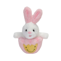 Peluche Lapin de Pâques Rose Coquille d'Œuf, Poupée en Peluche Mignonne pour Décoration de Pâques et Cadeau