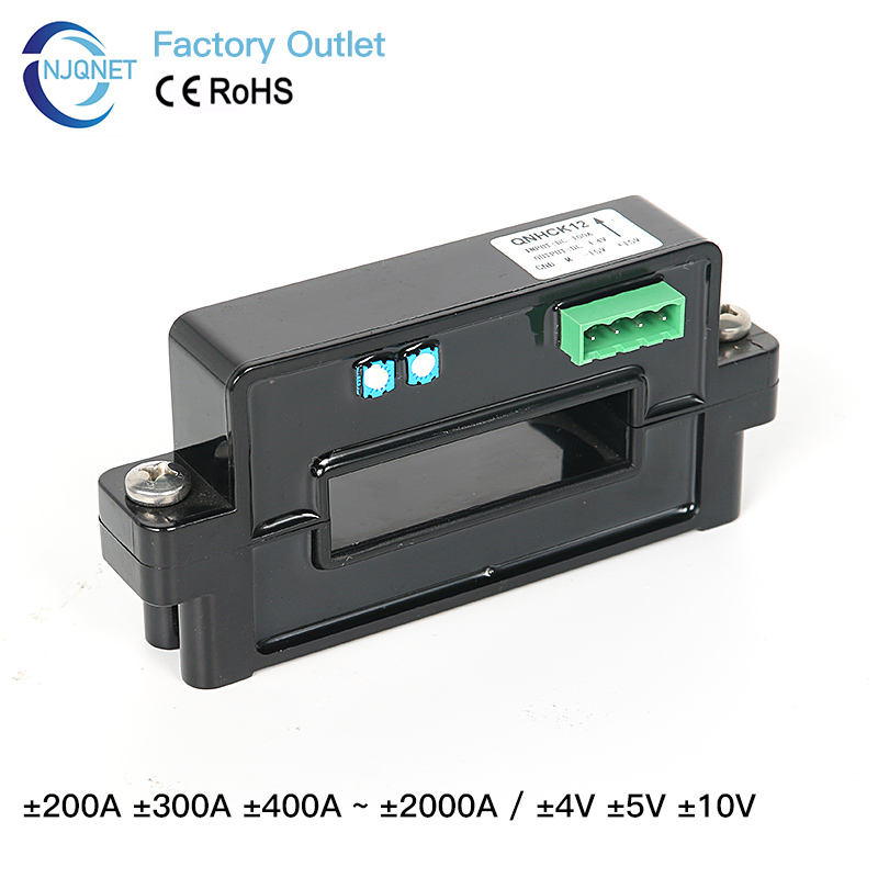 Hall Effect Current Sensor Clamp QNHCK12 DC 800A 1000A 1500A 2000A 4V Split Core Current Transducer Open Type CT Transformer