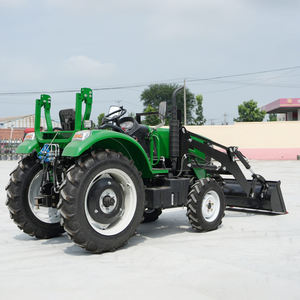 Prezzo di fabbrica 4 ruote motrici 80HP trattore idraulico sterzo tutto terreno casa fattoria trattore per spazi di lavoro stretti - Product Image 2