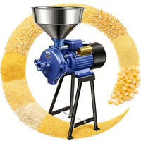 Moulin à céréales compact automatique mini 3500W 220V avec moteur électrique, capacité de 60 kg/h pour usage domestique et petites entreprises