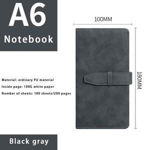 Factory Direct Sales Imitation Leather PU A6 <b>Notebook</b> Custom logo Office <b>Notebook</b> Business <b>Notebook</b> - Product Image 3