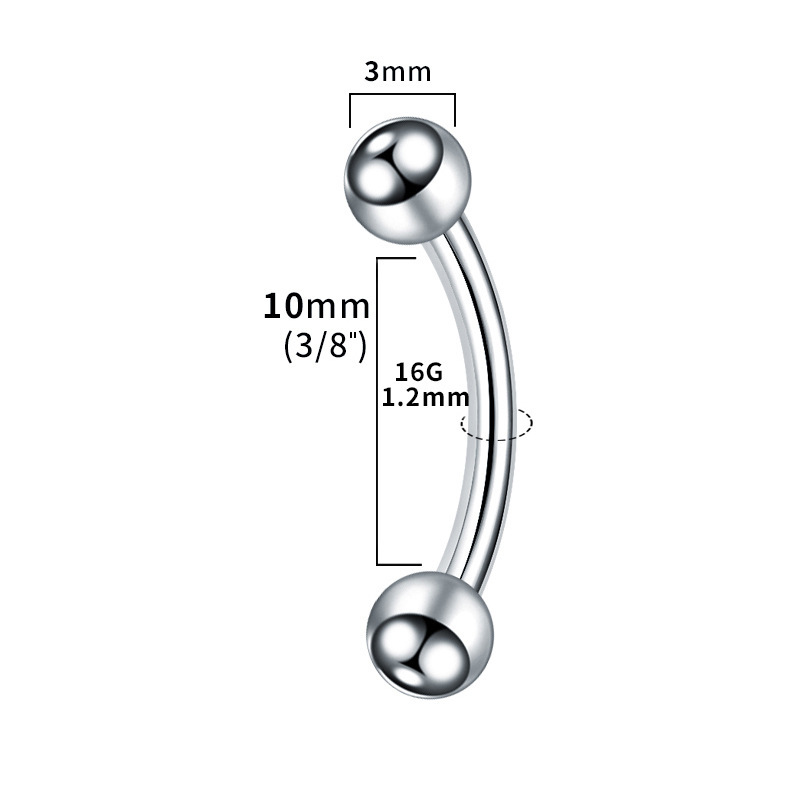 Titanium 1.2*10 3mm beads