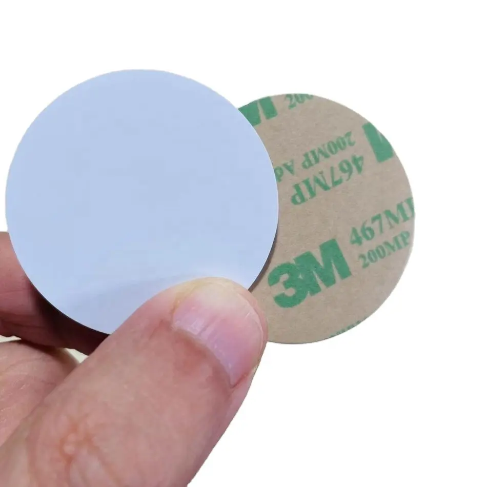 NFC autocollant blanc rond anti métal autocollant imprimé NFC autocollant étiquette
