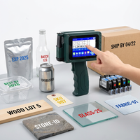 Número de texto 12,7mm Impresora de mano Código Qr de mano portátil Impresora de inyección de tinta de código de barras