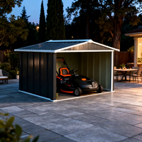 Abri de jardin moderne en aluminium personnalisé pour outils, abri de tondeuse à gazon économique, facile à assembler