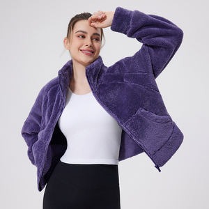 Chaqueta de Invierno para Mujer XW-YYW7068, Diseño Sólido, Ropa Deportiva para Exteriores, con Cremallera Suave, Bolsillos Laterales, Estilo Minimalista con Bolsillo Tipo Canguro - Product Image 3