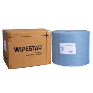 X7 trắng xanh công nghiệp lau vải máy công cụ phần cứng vòng bi tự động sửa chữa nhiệm vụ nặng nề dầu công nghiệp lau Jumbo CuộN - Product Image 1