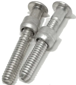 สกรูหัวแบนสแตนเลส 304 แบบวงแหวน Huck-Rivet Lockbolts ขนาด 1/4*1/4 นิ้ว พร้อมดีไซน์วงกลม - Product Image 3