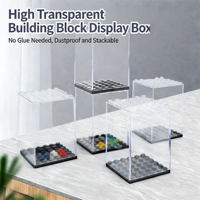 Boîtes de présentation pour figurines - Vente flash - Boîte de présentation transparente anti-poussière pour figurines de blocs de construction - Ensemble de jouets de construction