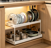 Support mural en acier inoxydable pour couvercles de casseroles et poêles, organisateur de couvercles, support de rangement pour assiettes de cuisine, simple ou multiple