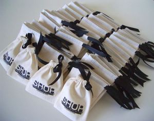 Sachet de thé en mousseline de coton naturel non blanchi avec cordon de serrage - Product Image 6