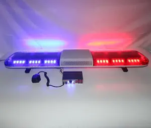 Yüksek parlak 3 watt 47 inç led ışık bar hoparlör ve siren ile acil durum aracı ambulans ışık çubuğu araba uyarı lightbar