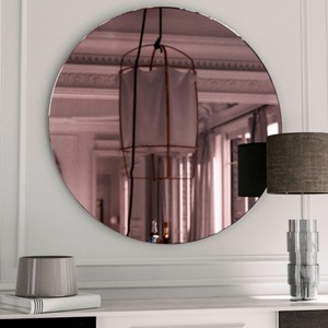 Modern Custom Large Wall Hanging <b>Mirror</b> 80cm 60cm 40cm 90cm Diameter Aluminium Frame <b>Silver</b> Black Aluminium Colors Made Glass - Product Image 5