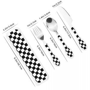 Juego de Cubiertos Infantiles de 3 Piezas Personalizado/al por Mayor, Juego de Cubiertos para Niños, Juego de Utensilios Portátiles con Mango de Calabaza, Cuchillo, Tenedor y Cuchara - Product Image 2