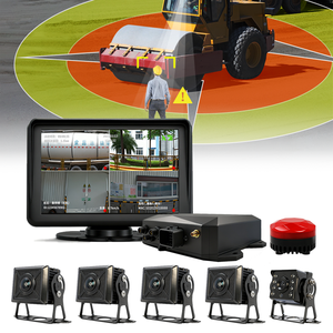 로드 롤러 굴삭기 AI 충돌 방지 카메라 시스템 BSD 카메라 모니터 근접 경고 사각지대 감지 시스템 - Product Image 1