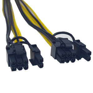 8Pin To Dual 8Pin Pcie Power <b>Cable</b> For Graphics Card <b>Splitter</b> Adapter 6 2 Pin Extension Cord - Product Image 2