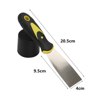 Nettoyage de sol outils de construction bois poignée en plastique couteau à mastic en acier inoxydable