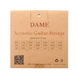 <span class=keywords><strong>Cordes</strong></span> de guitare acoustique, jeu de 6 <span class=keywords><strong>cordes</strong></span> 11-52, noyau en acier hexagonal <span class=keywords><strong>à</strong></span> haute teneur en carbone, bronze phosphoreux, usine d'origine - Product Image 2