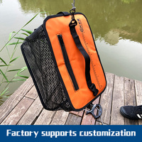 Cage à poissons flottante sur mesure à haute flottabilité avec couvercle, panier à poissons pliable avec règle
